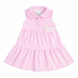 Stripe Terry Dress with Flowers