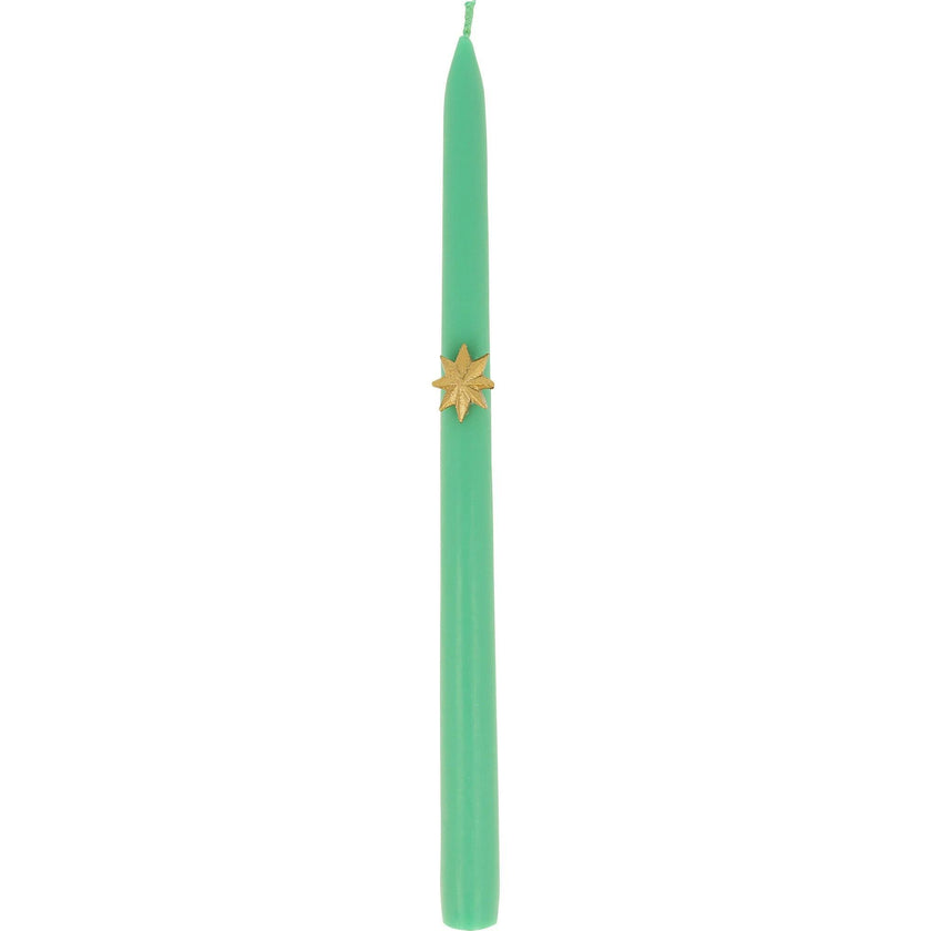 Mixed Gold Star Taper Candles