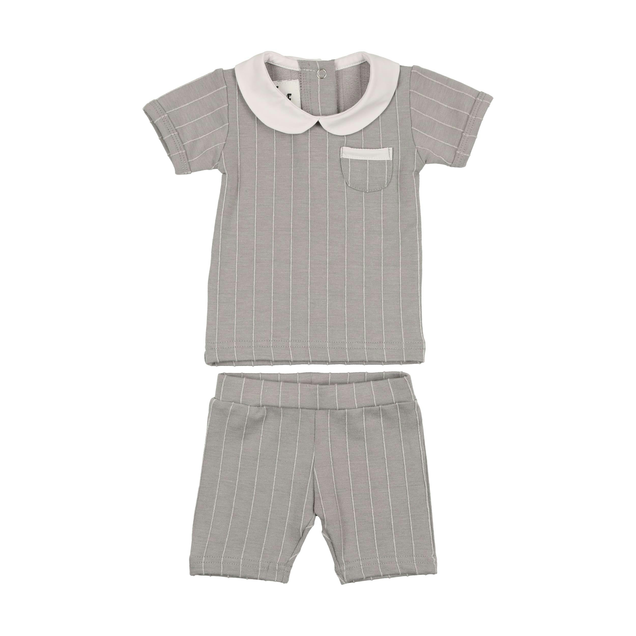 Raised Stripe Two-Piece Set