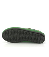 Mary Jane Moccasins, Green Printed Leather