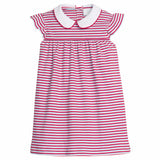 Angel Sleeve Peter Pan Dress - Americana Stripe