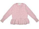 Double Ruffle Cardigan | 100% cashmere