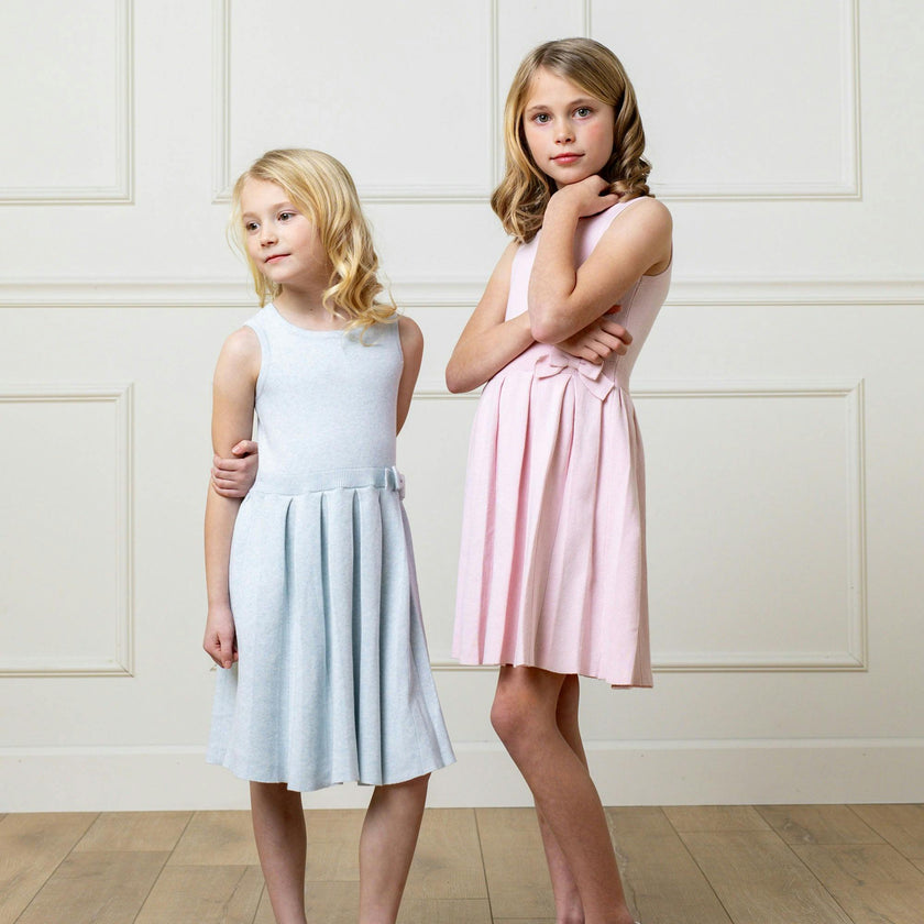 Organic Pleated Sweater Dress