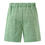 Green Chambray Shorts