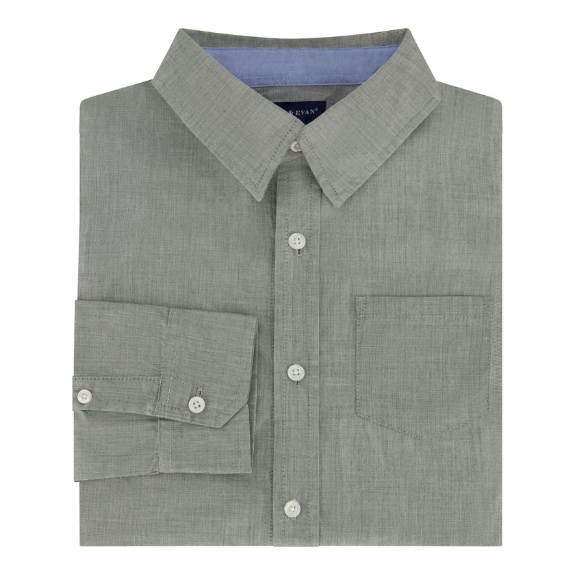 Infant Boy Chambray Button-down Shirtzie
