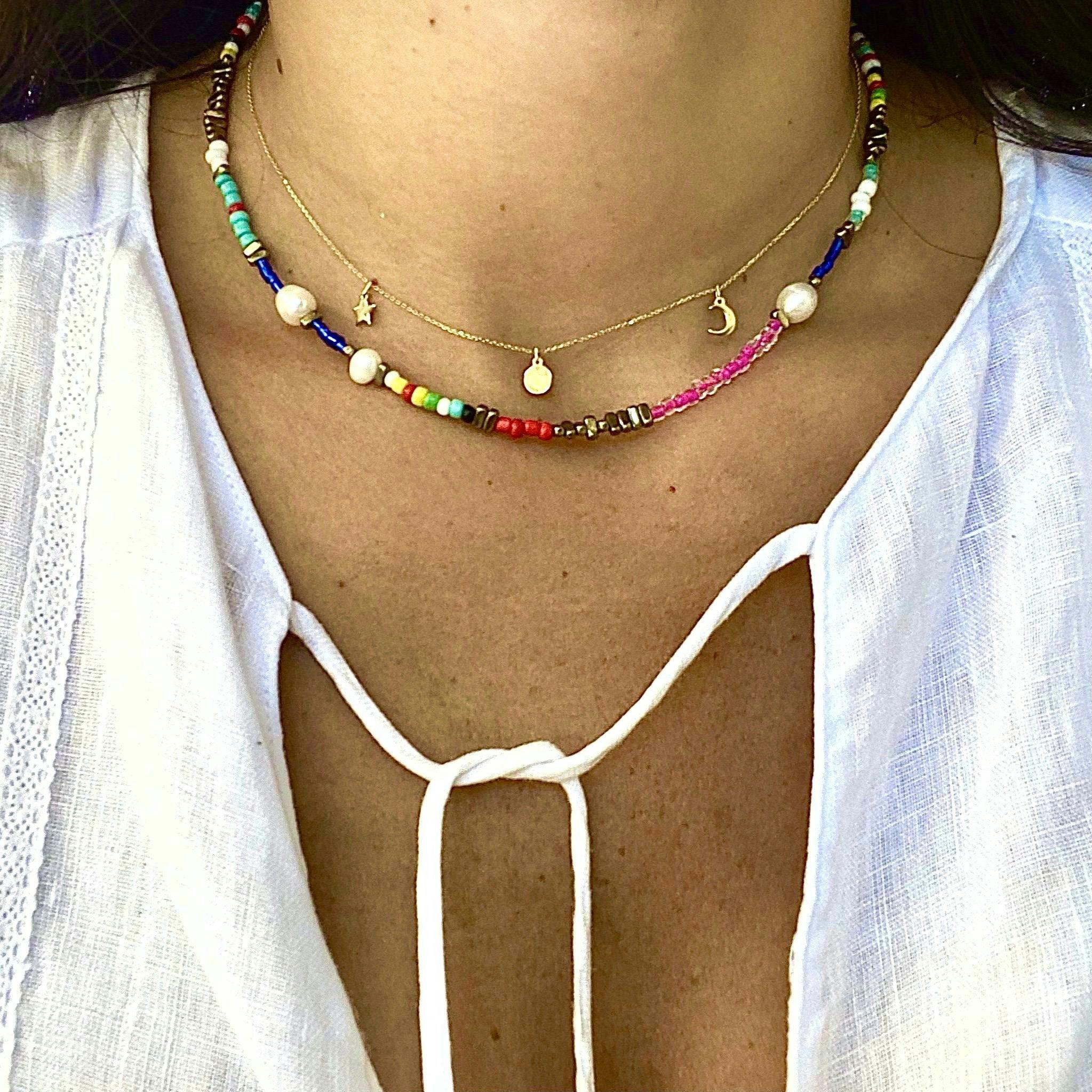 Jessica Pearl Beaded Choker