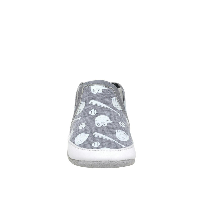 Baseball MVP Heather Grey Glow-in-the-dark Soft Sole