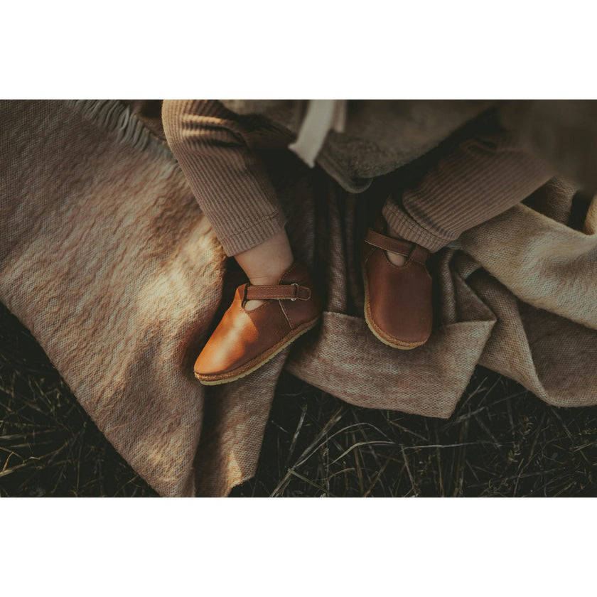 Elia Classic Leather T-Bar Shoes