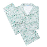 Ireland Women's Button Front Long Pajama Set