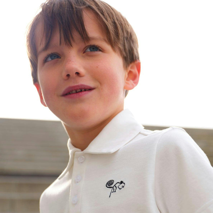 Nasca Gift Box with Curious Monkey Embroidered Kids Polo, Book, and Activities