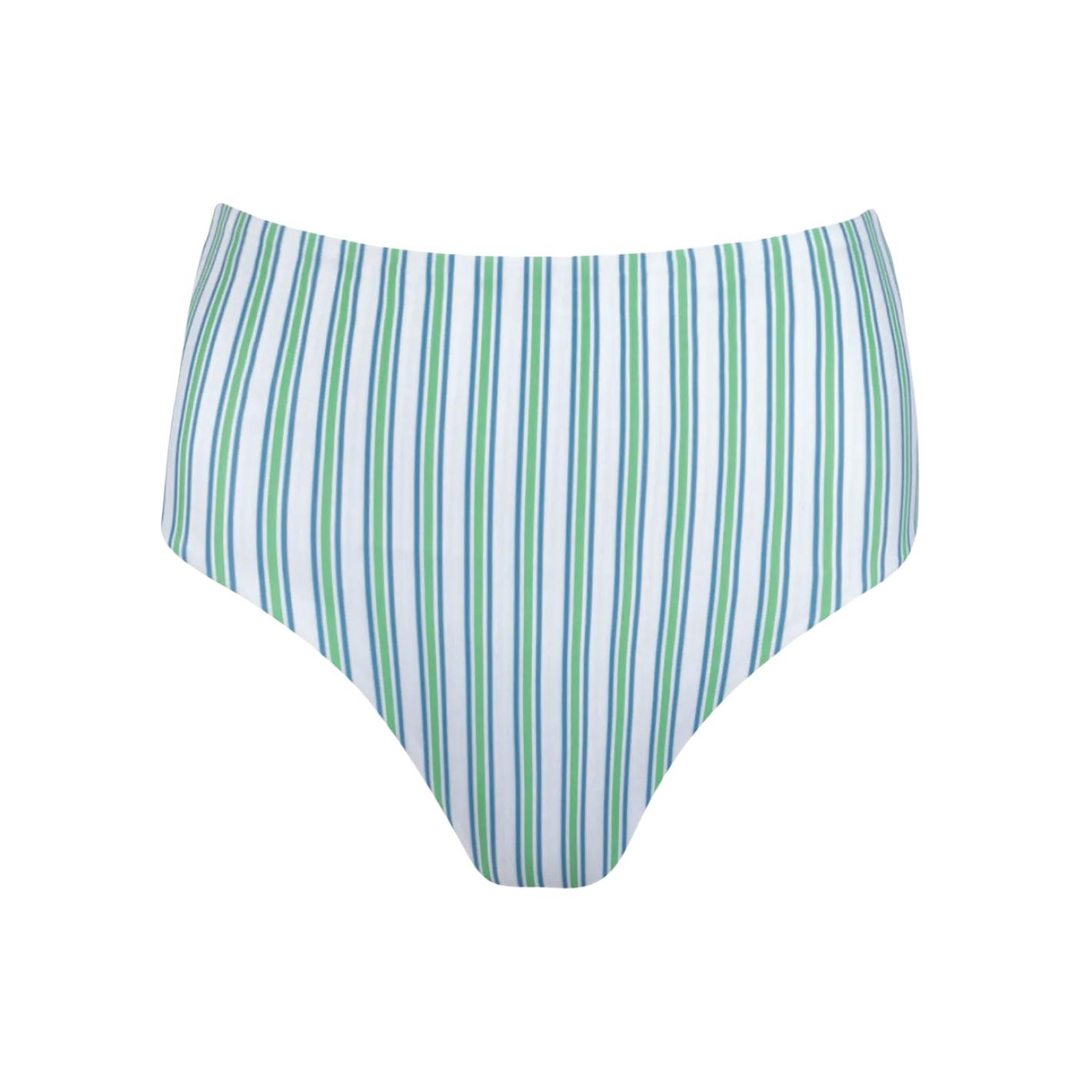 women's tamarin stripe high waist bikini bottom