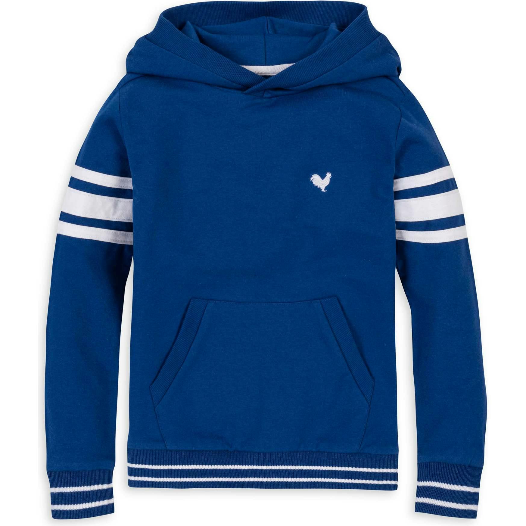 Organic French Terry Kanga Hoodie, Blue