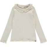 Crochet Collar Long Sleeve Top