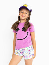 Flower Smiley Short Sleeve Tee