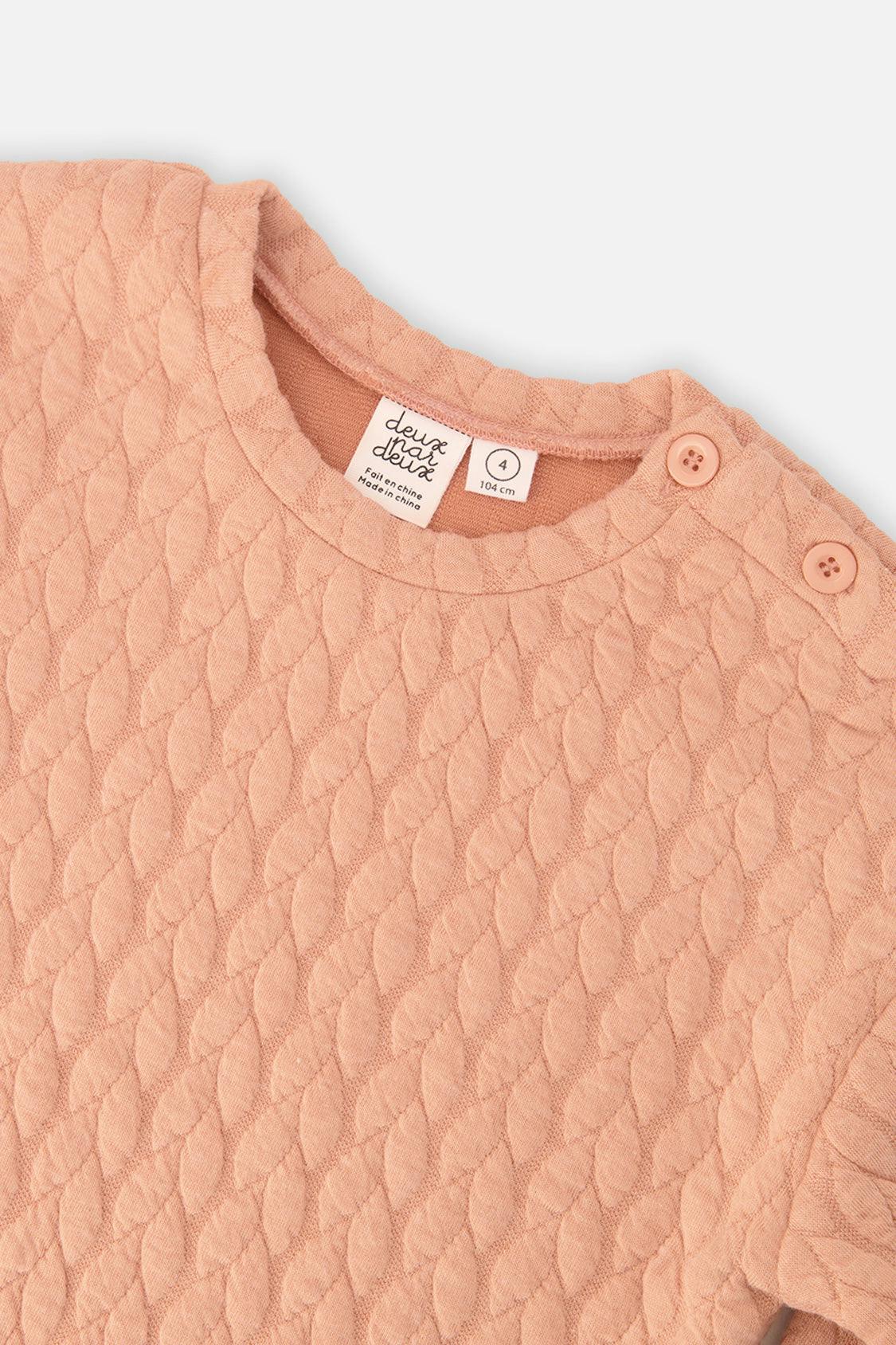 Jacquard Sweatshirt Pink