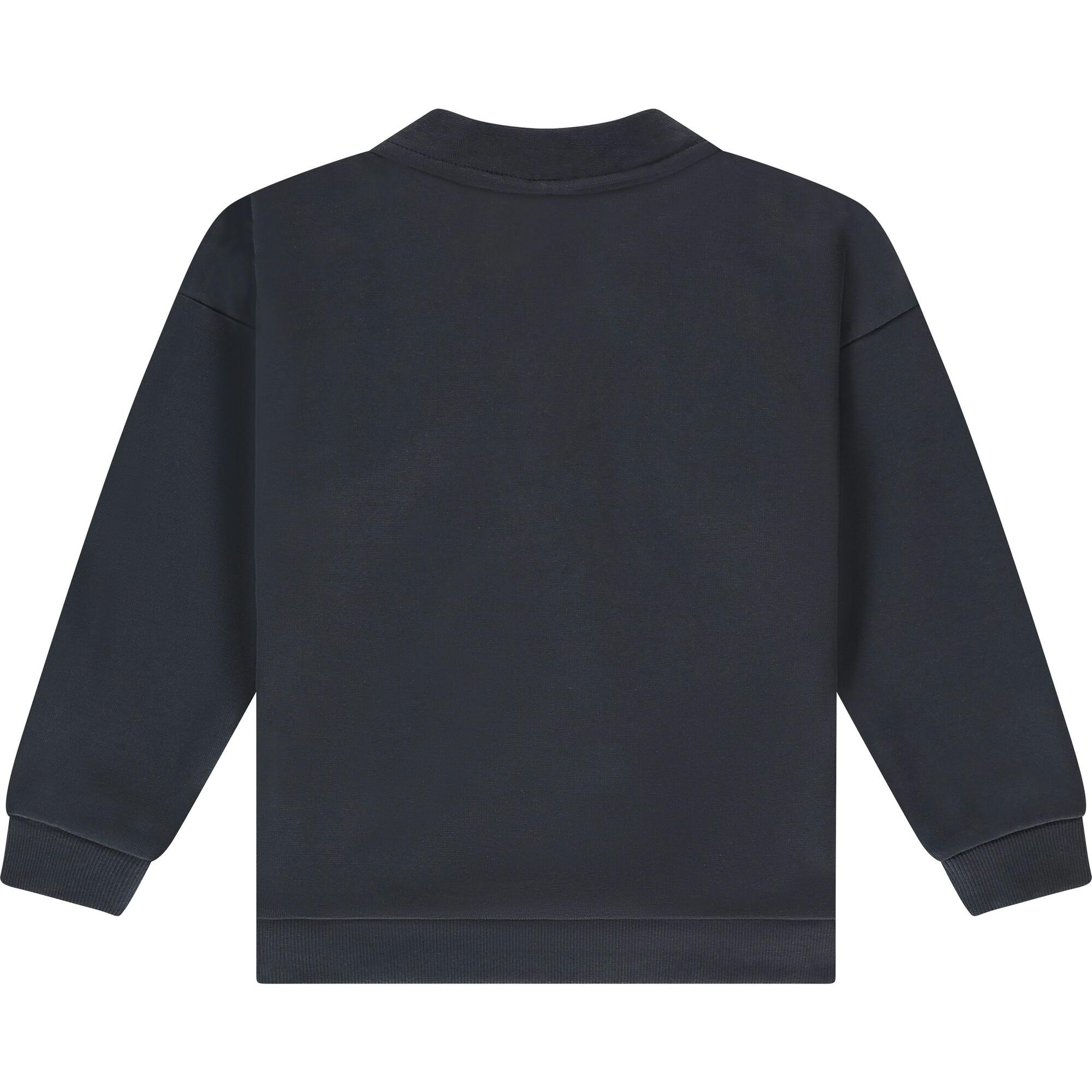 Basketball Emblem Polo Sweatshirt