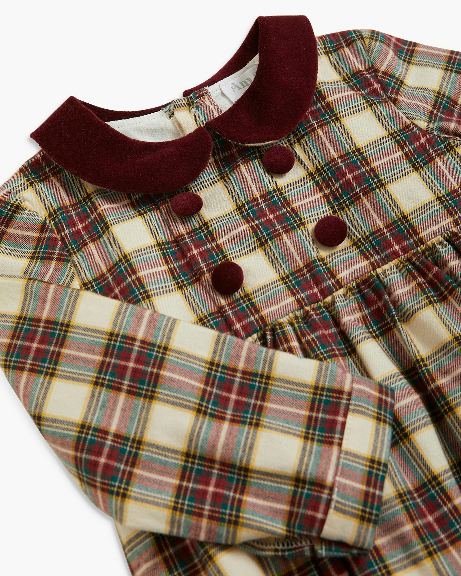 Felicidad Romper Tartan Check