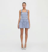 The Azalea Mini Nap Dress - Navy Gingham