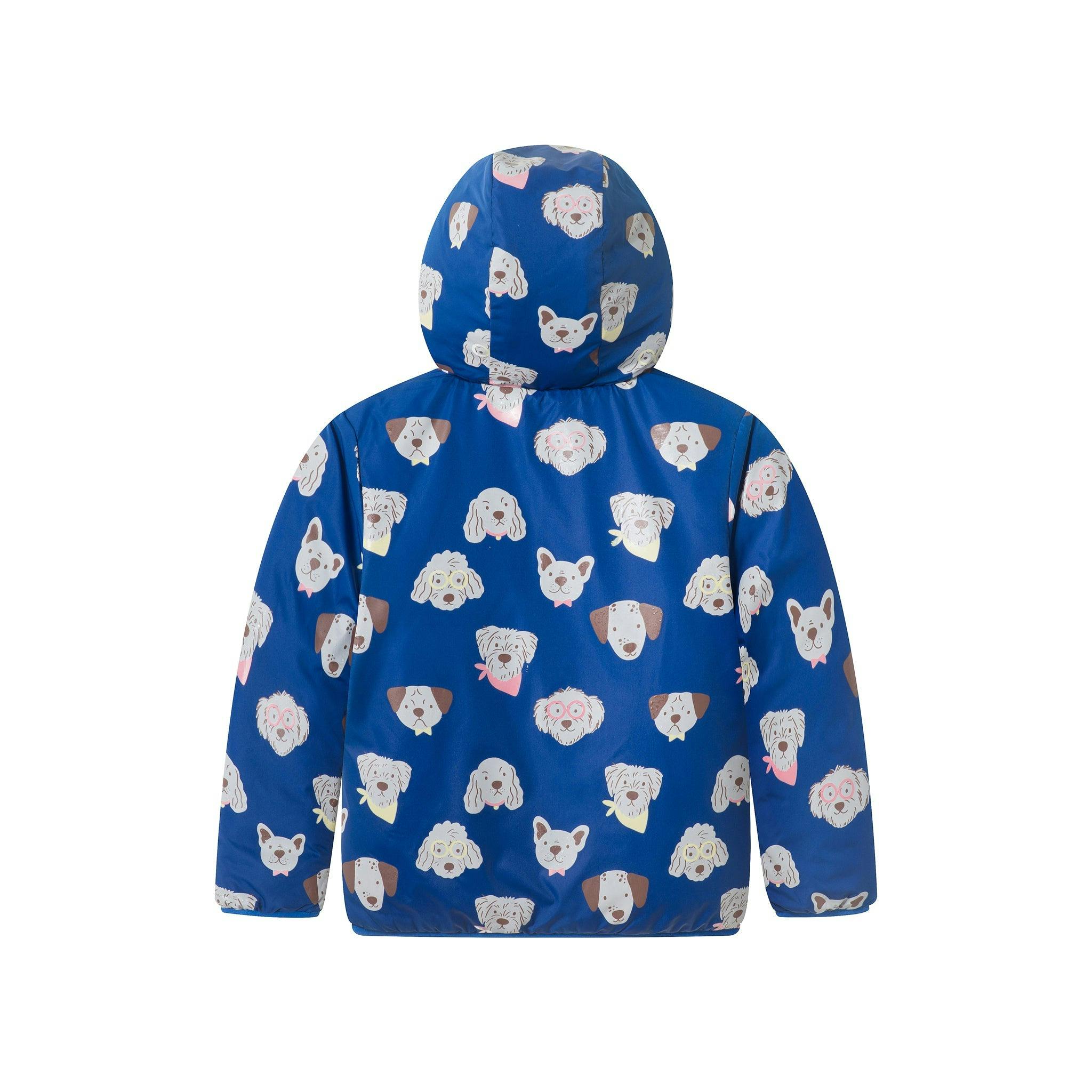 Reversible Color-Changing Puffer Jacket | Dog Print