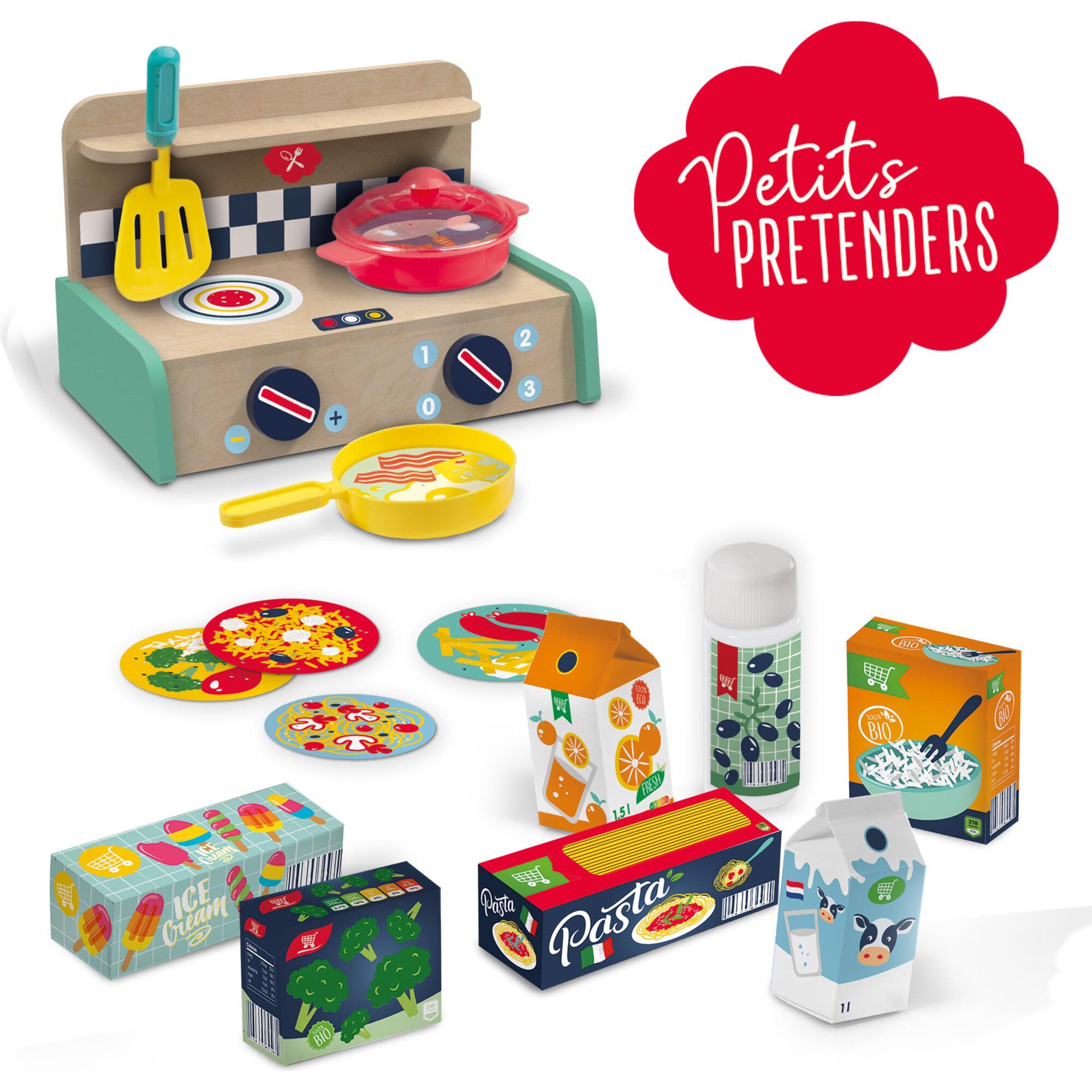 SES Creative: Kitchen Play Set - 16 Piece Toy Set