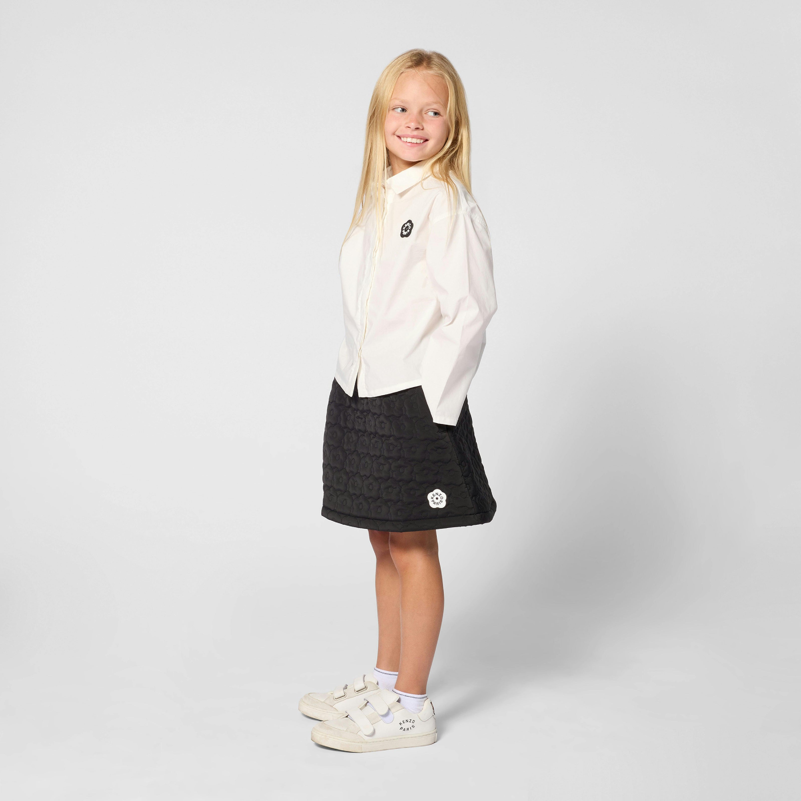 Black Quilted Skirt