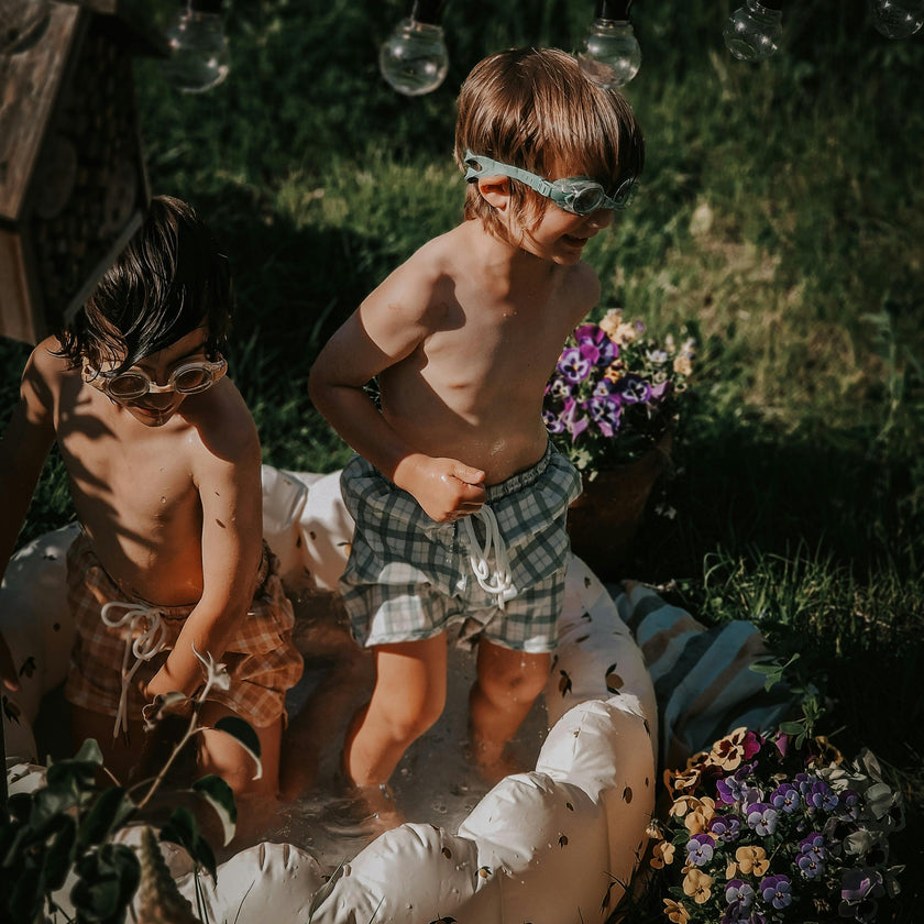 Swim Trunks | UPF + Recycled - Buckwheat Plaid