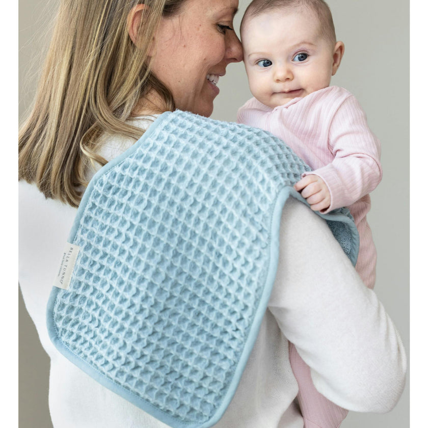 Reversible Bib + Burp Set Fog