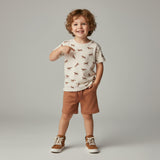 Organic Tee & Shorts Set - Horses