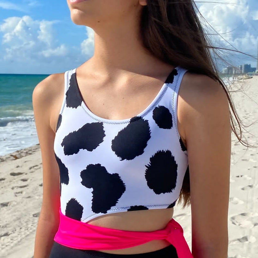 Gwen Print Sleeveless One-Piece Swimsuit