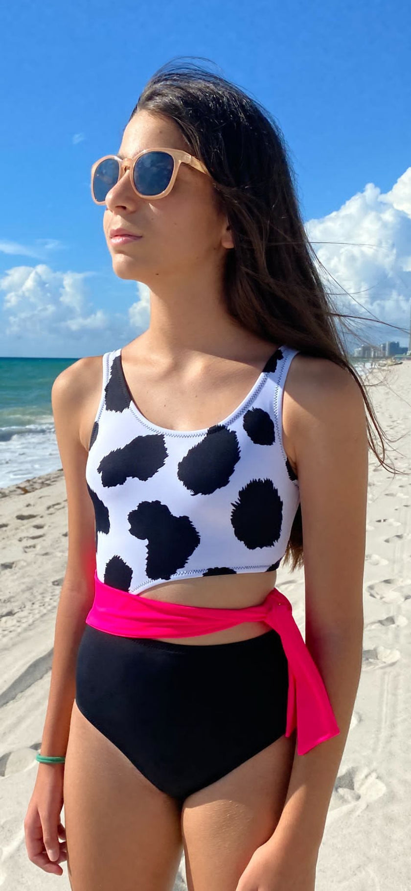 Gwen Print Sleeveless One-Piece Swimsuit