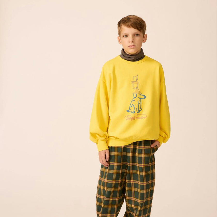 Organic Weekend Sweatshirt in Brass Yellow