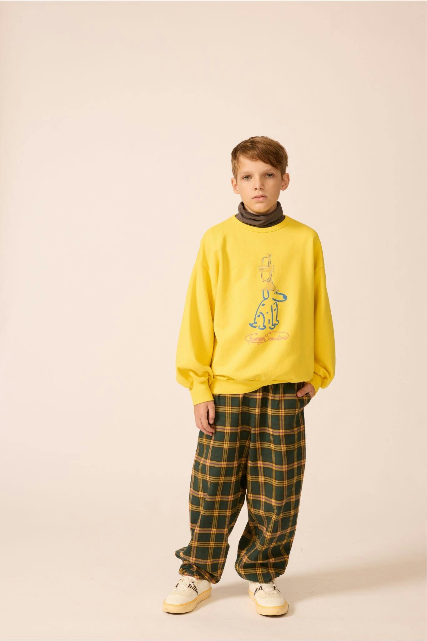 Organic Weekend Sweatshirt in Brass Yellow