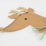 Reindeer With Raffia Bow Plates