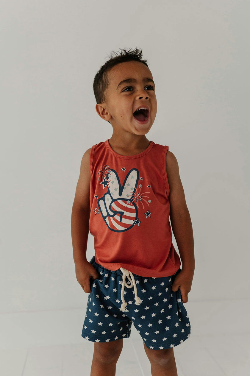 Boys Tank Top in American Truck