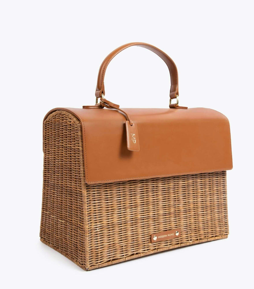 THE LARGE LUNCHER - BROWN WICKER