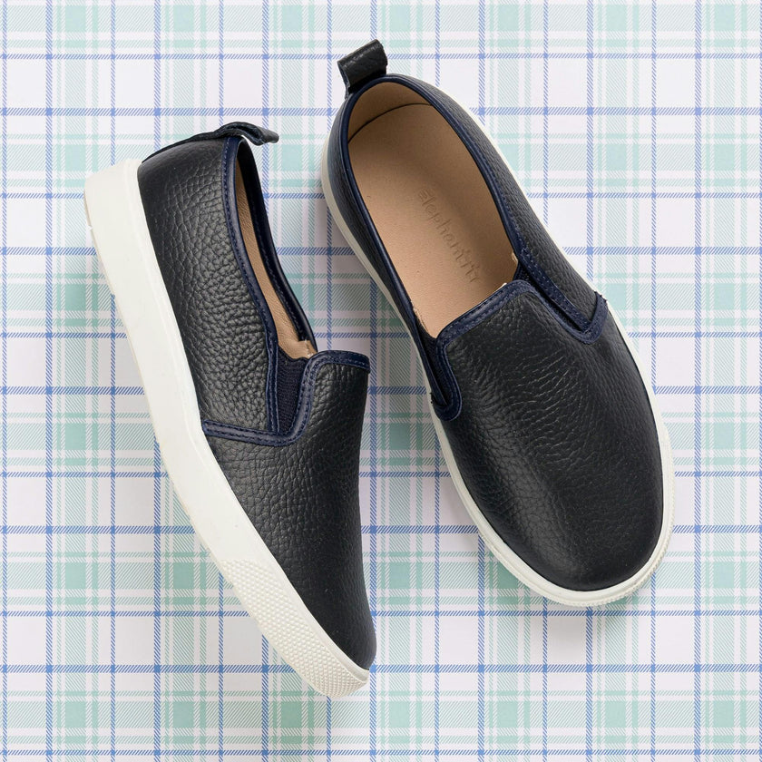 Classic Slip-On Textured | Blue Leather