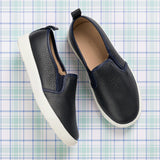 Classic Slip-On Textured | Blue Leather