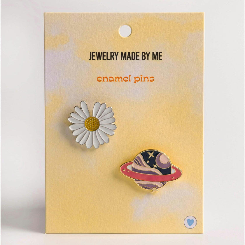 JMBM Kids Outer Space Daisy Love Enamel Pins Duo