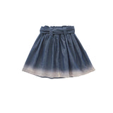Denim Skirt with Belt