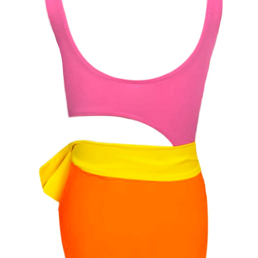 Pop Sleeveless One-Piece Swimsuit
