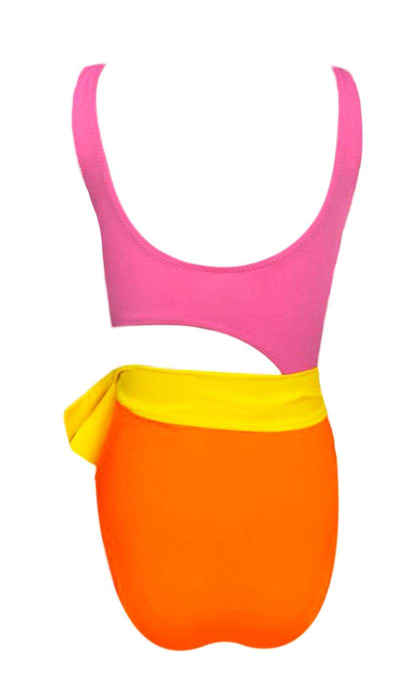 Pop Sleeveless One-Piece Swimsuit