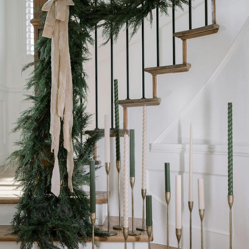 9' Faux Cedar Garland Evergreen