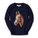 Organic Horse Intarsia Sweater