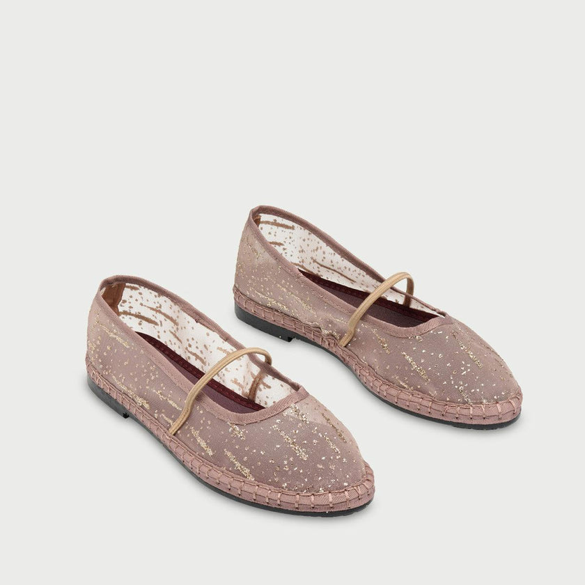 Celie Glitter Mesh Gold