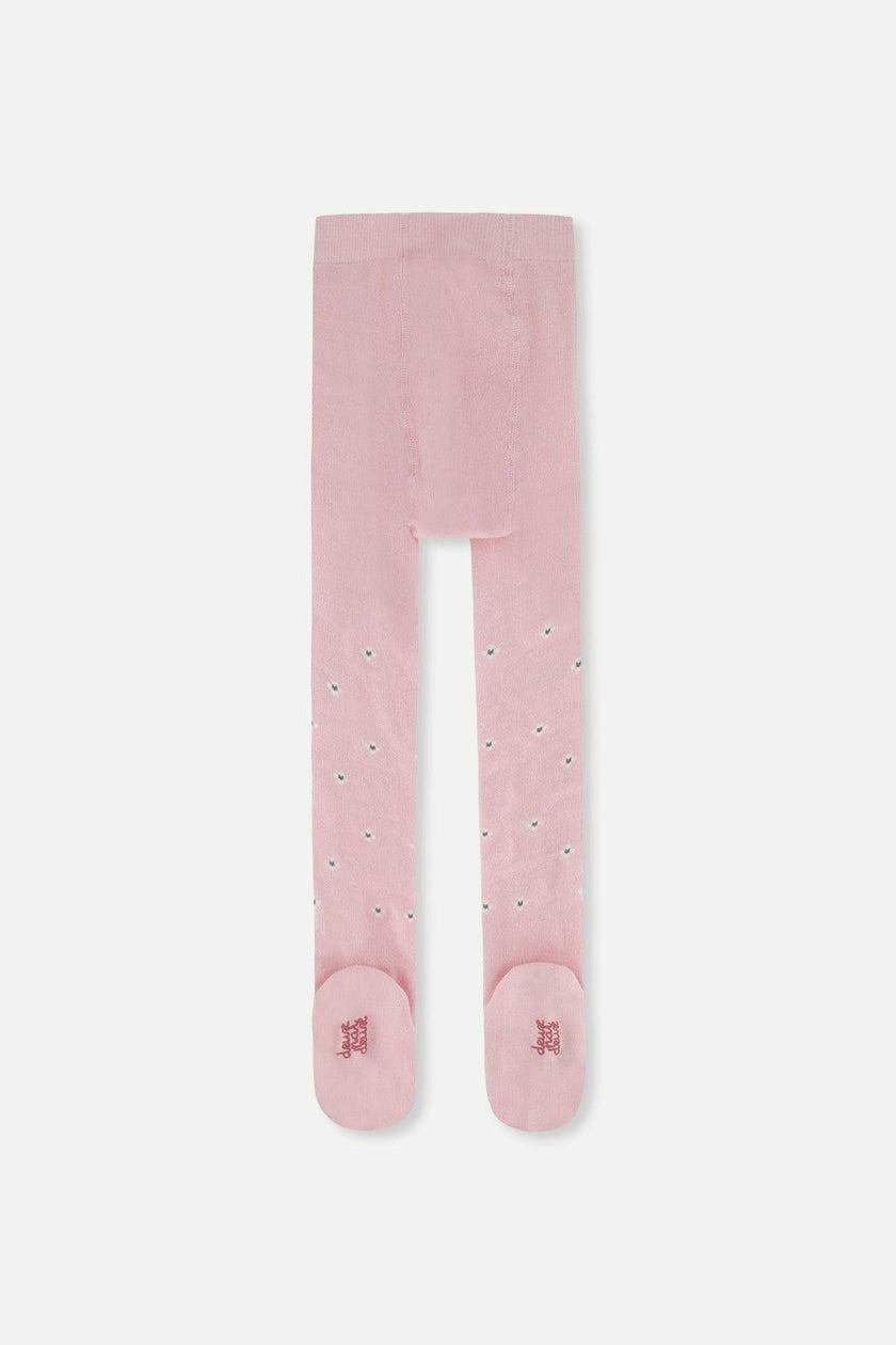 Knit Tights Pale Dusty Pink