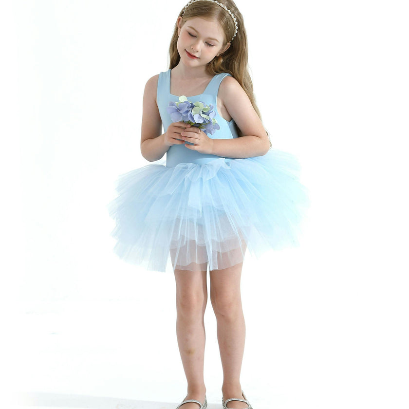 Light Blue Layered Leotard