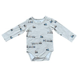 Baby Boy Long Sleeve Bodysuit in Midnight