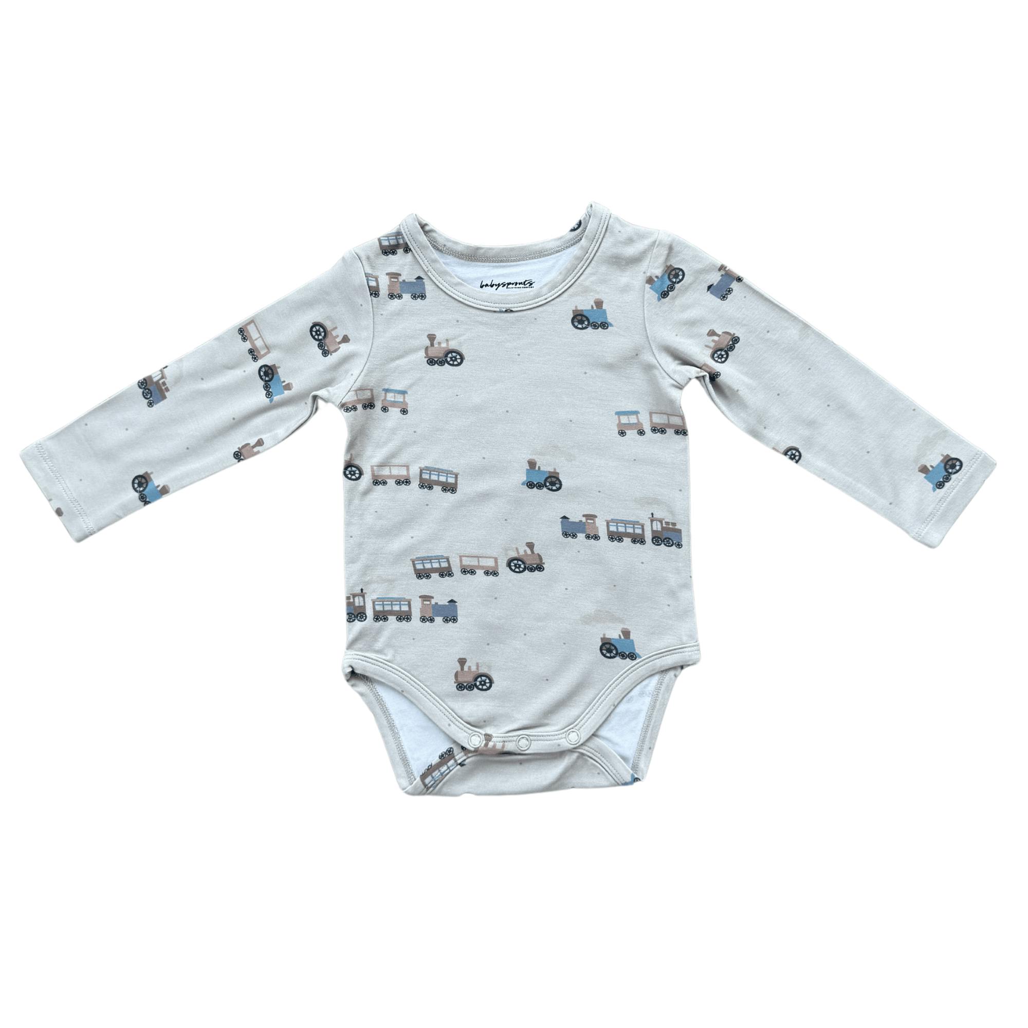 Baby Boy Long Sleeve Bodysuit in Midnight
