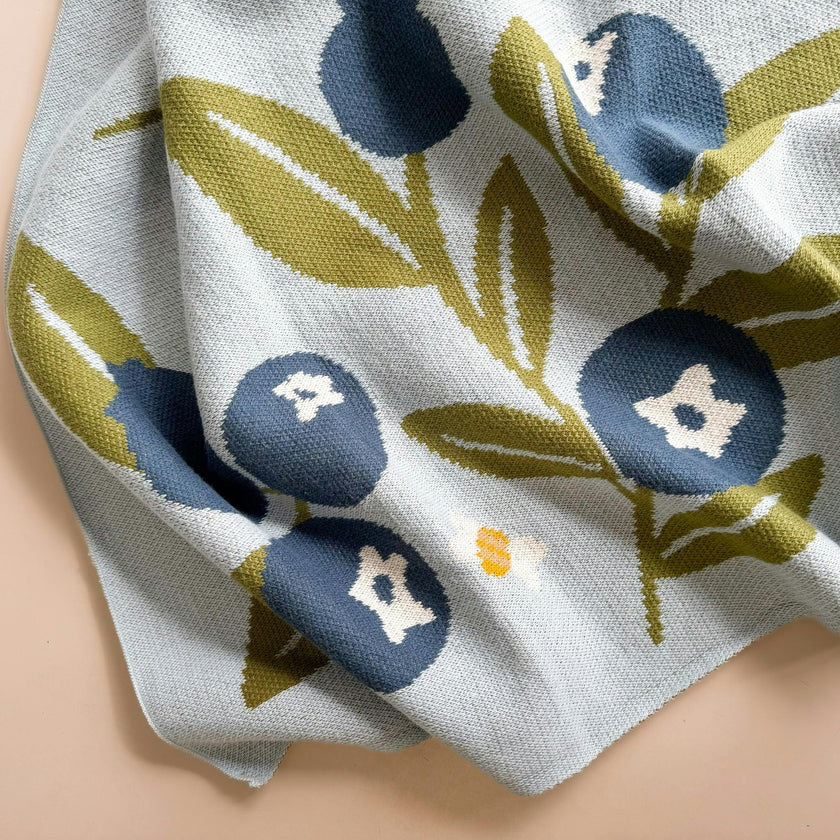 Set Blueberry Blanket Bee Lovey