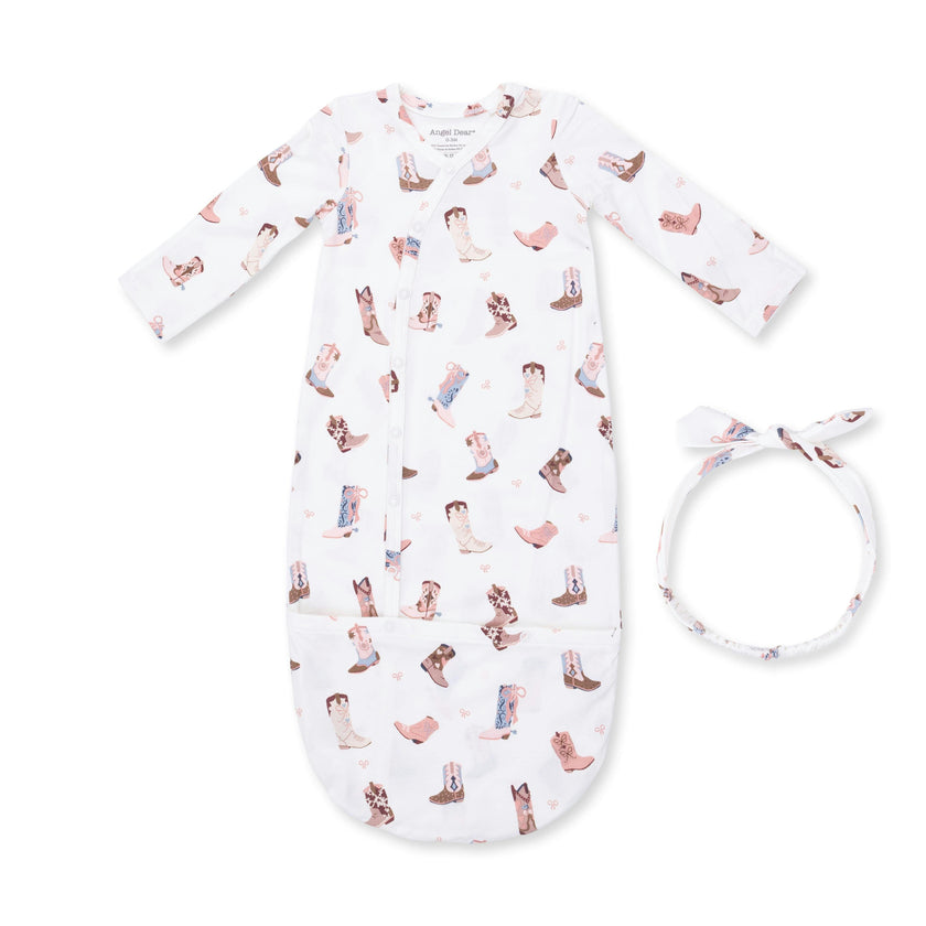 Buckarette Boots - Bundle Gown and Knot Headband